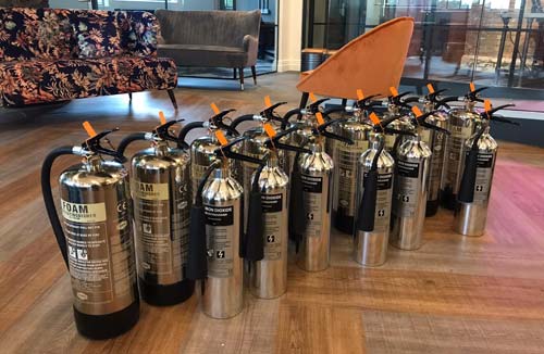 fire extinguishers lobby